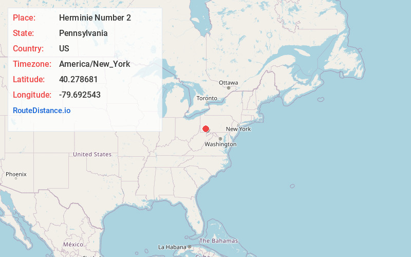 Map of Herminie Number 2