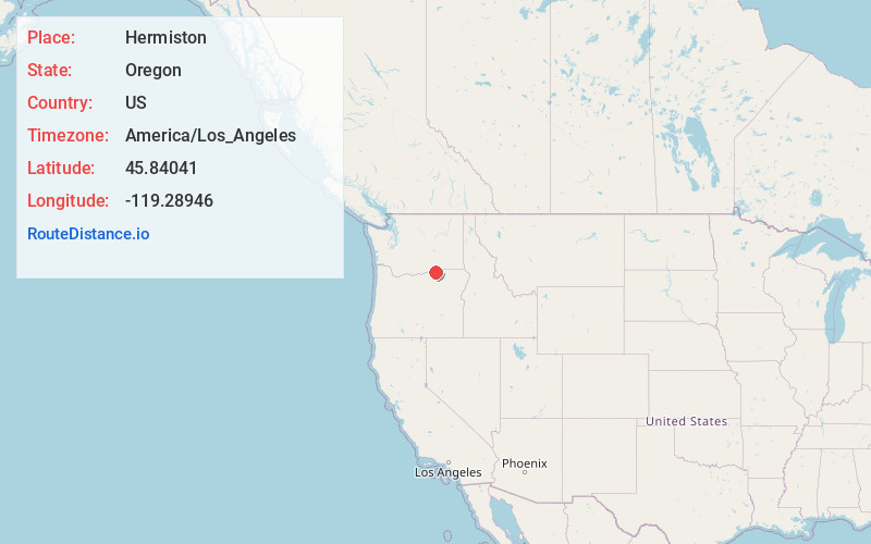 Map of Hermiston