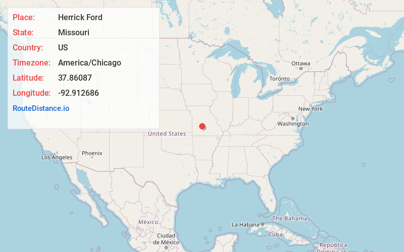 Map of Herrick Ford