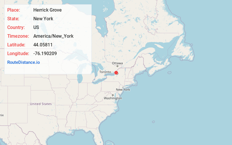 Map of Herrick Grove