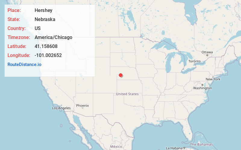 Map of Hershey