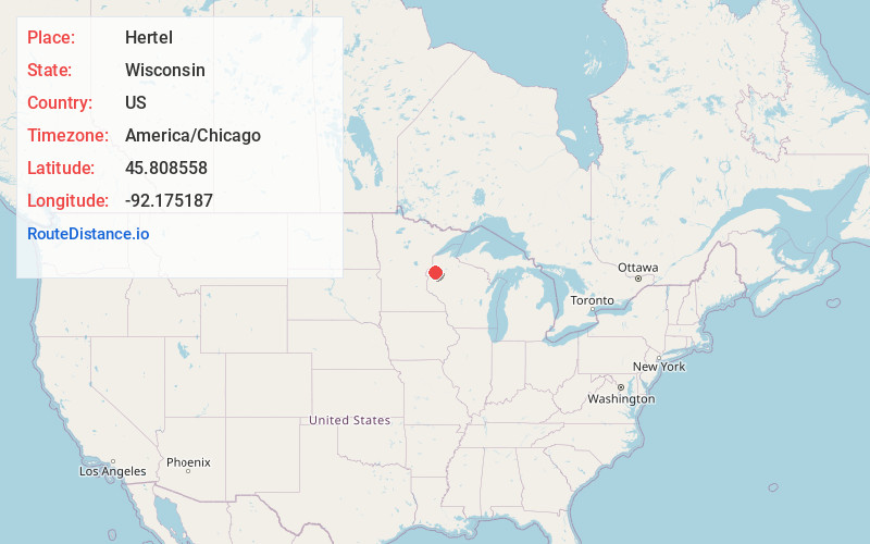 Map of Hertel