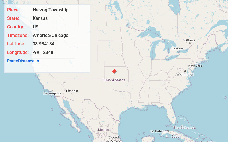 Map of Herzog Township