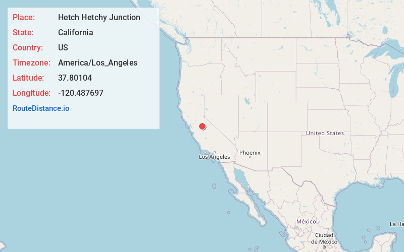 Map of Hetch Hetchy Junction