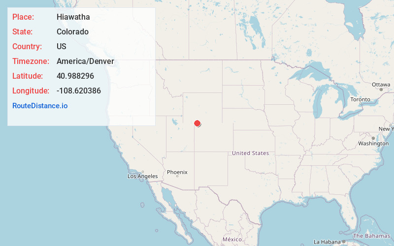 Map of Hiawatha