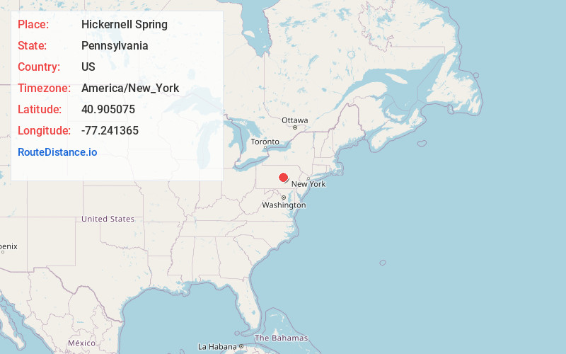 Map of Hickernell Spring