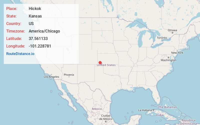 Map of Hickok