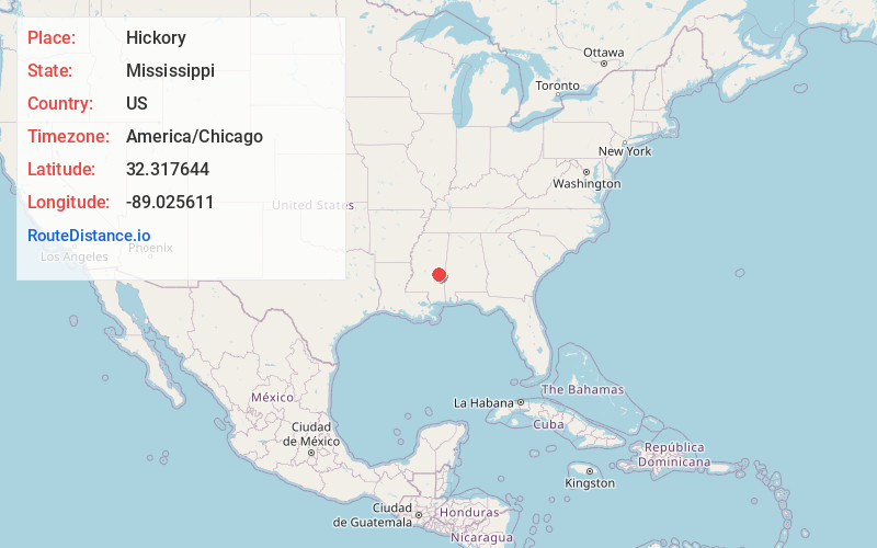 Map of Hickory
