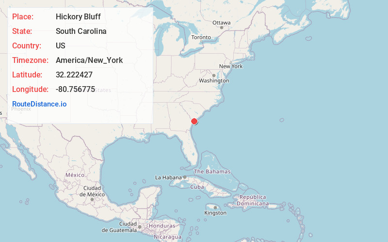 Map of Hickory Bluff