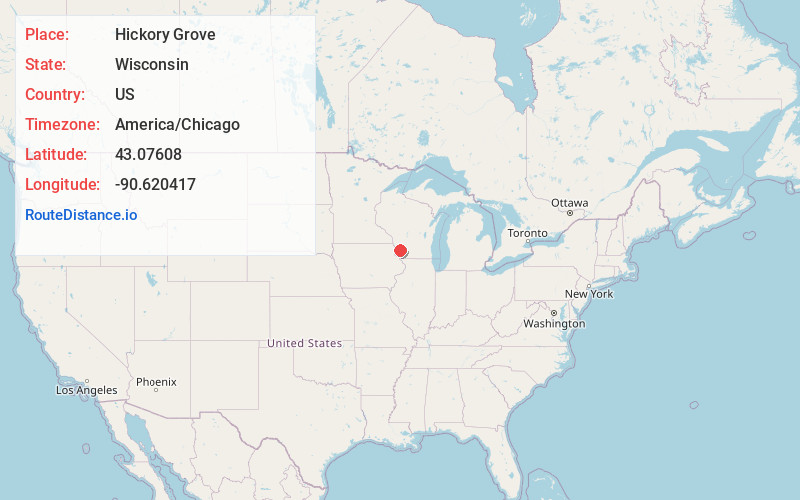 Map of Hickory Grove