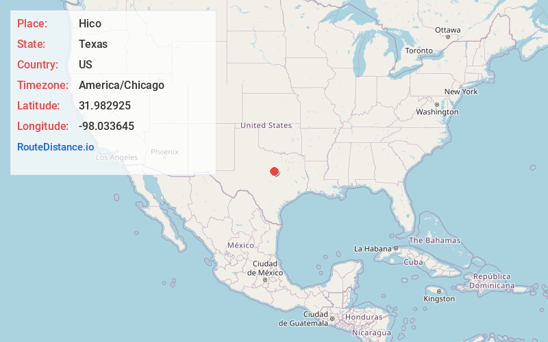 Map of Hico