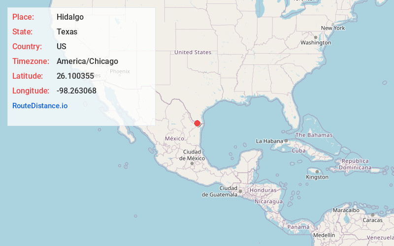Map of Hidalgo