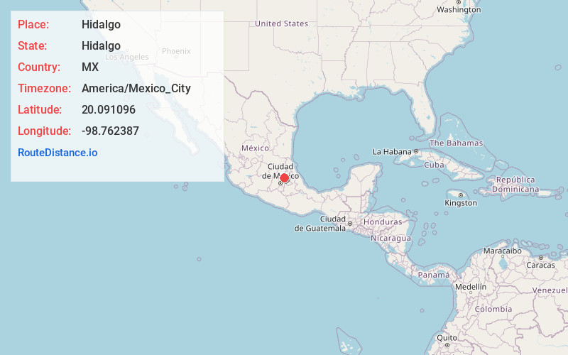 Map of Hidalgo