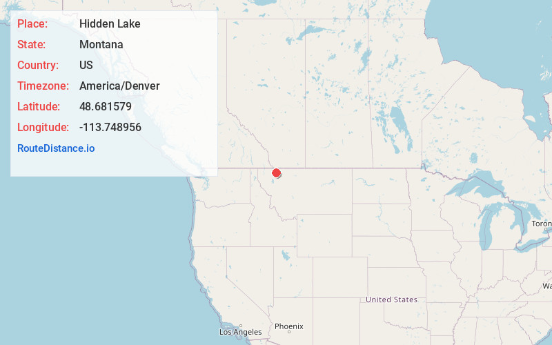 Map of Hidden Lake