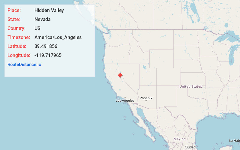 Map of Hidden Valley