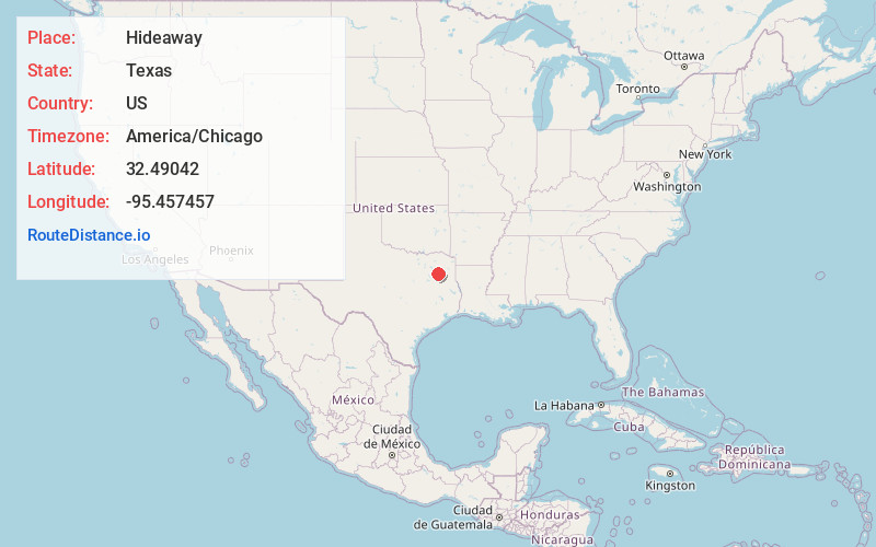 Map of Hideaway