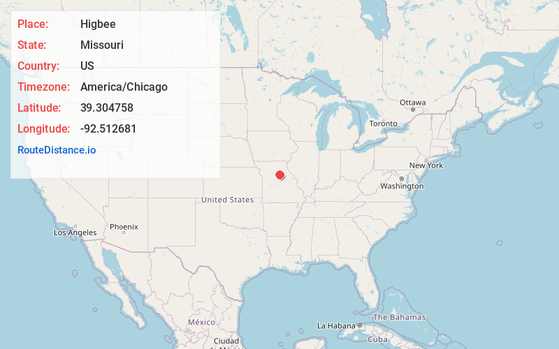 Map of Higbee