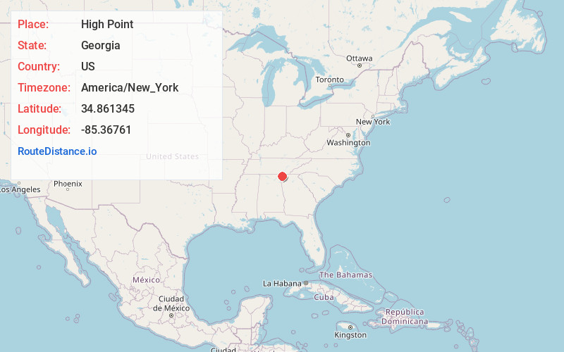 Map of High Point