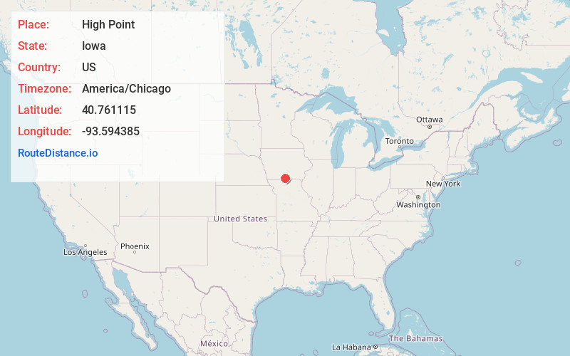 Map of High Point