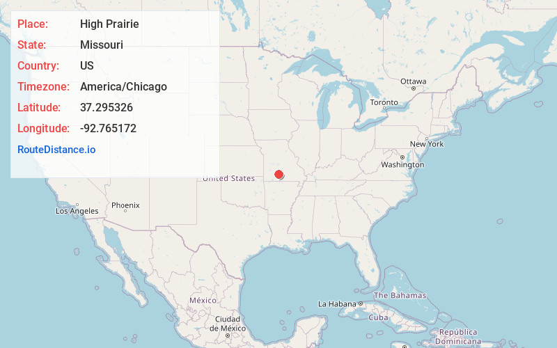 Map of High Prairie