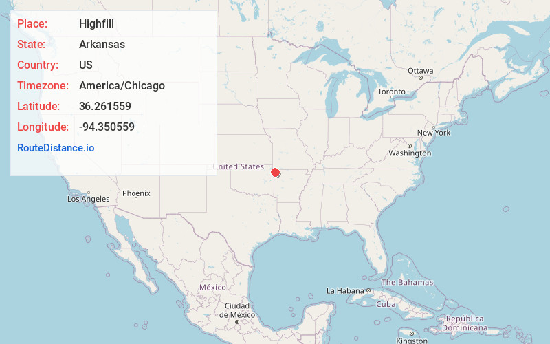 Map of Highfill