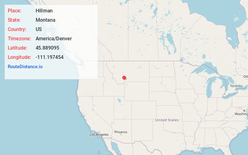 Map of Hillman