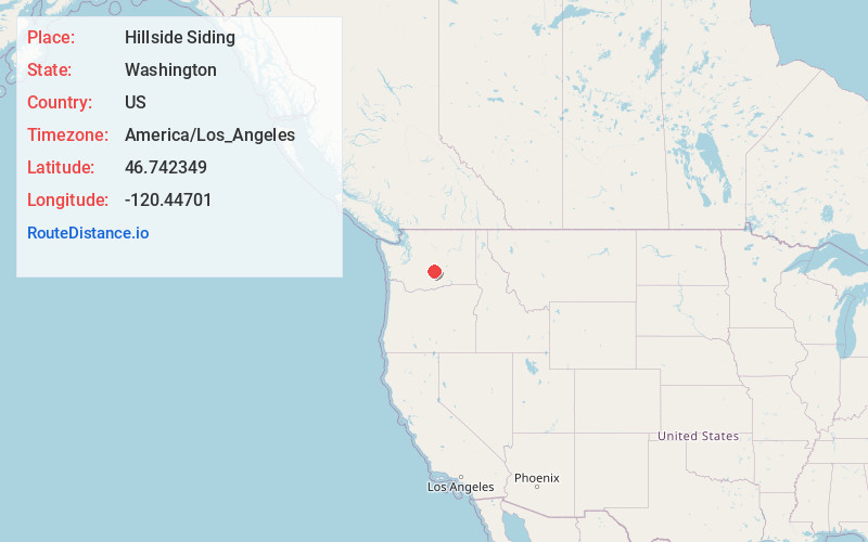 Map of Hillside Siding