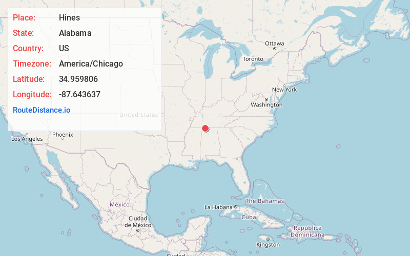 Map of Hines