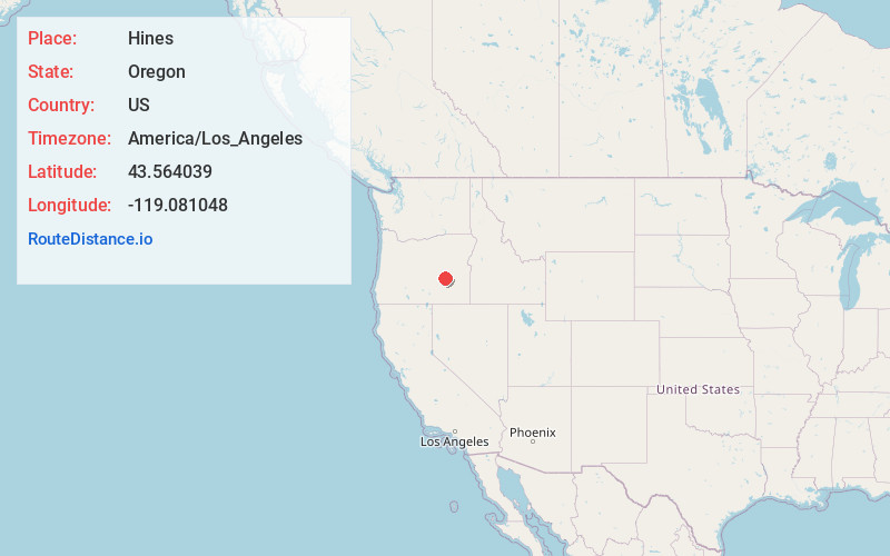 Map of Hines