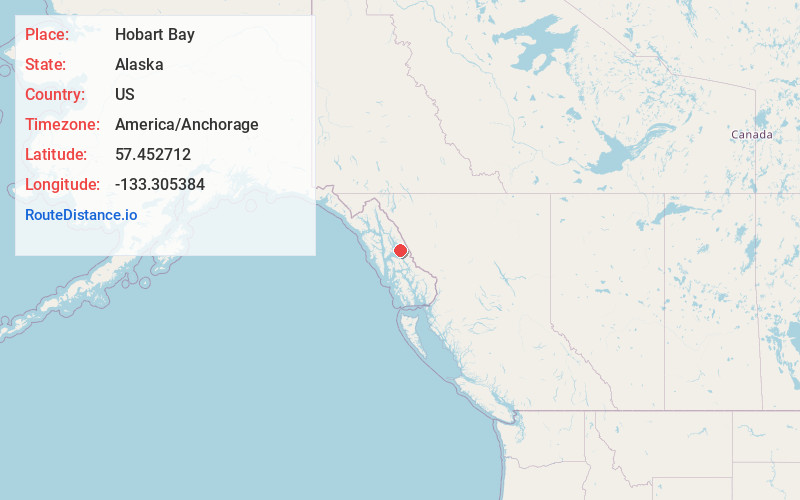 Map of Hobart Bay