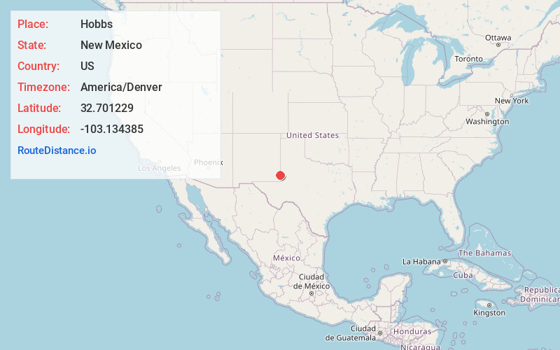 Map of Hobbs