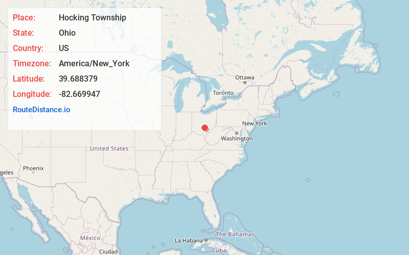 Map of Hocking Township