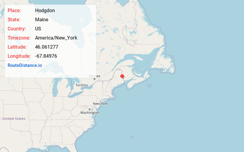 Map of Hodgdon