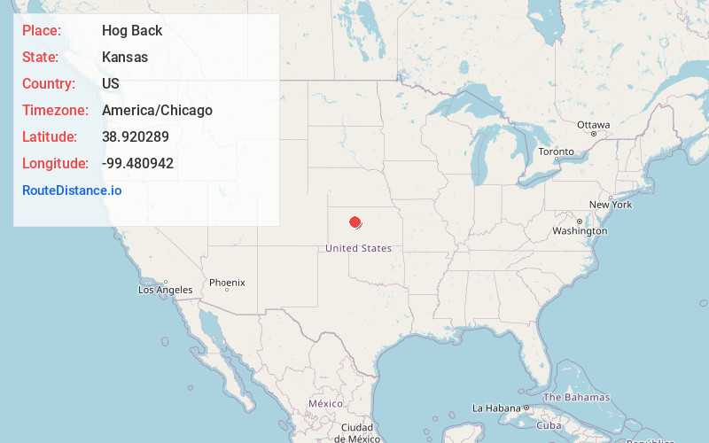 Map of Hog Back