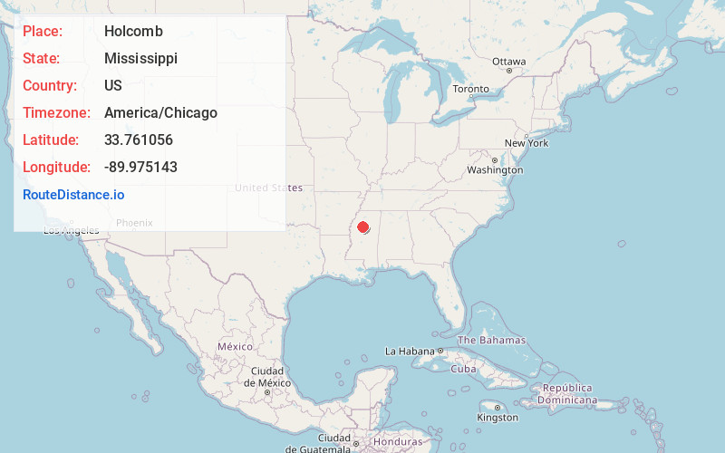 Map of Holcomb