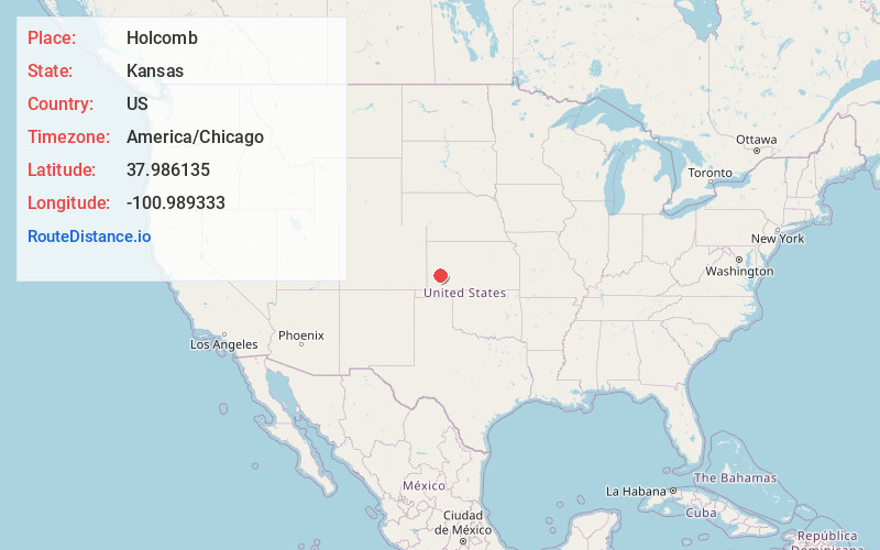 Map of Holcomb