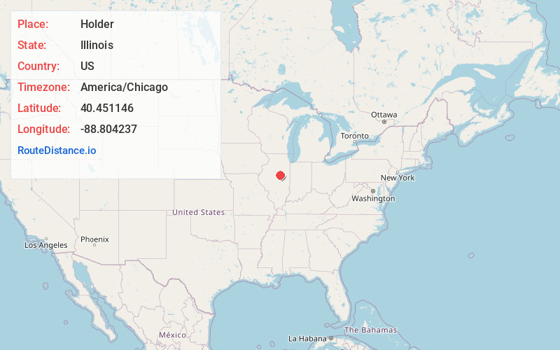 Map of Holder