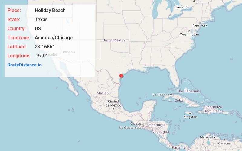 Map of Holiday Beach