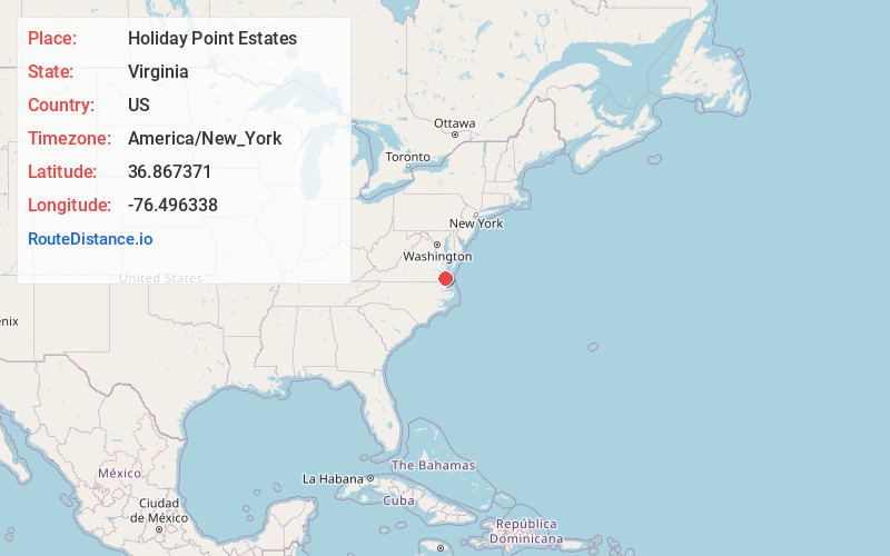 Map of Holiday Point Estates