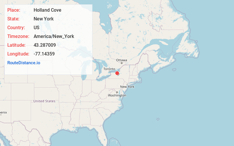 Map of Holland Cove