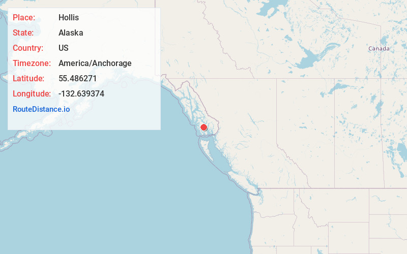 Map of Hollis