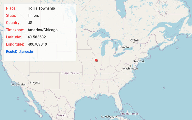 Map of Hollis Township