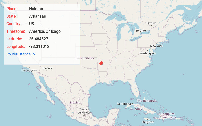 Map of Holman
