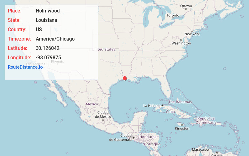 Map of Holmwood