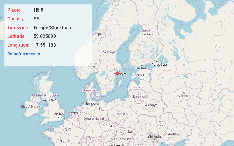 Map of Hölö