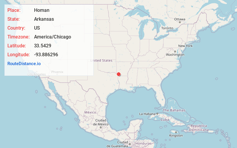Map of Homan
