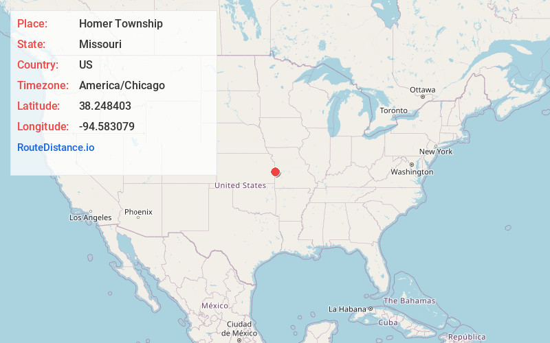 Map of Homer Township