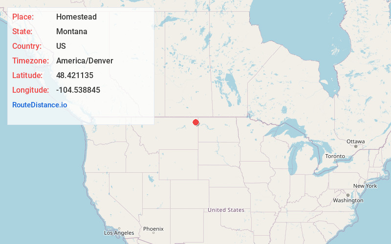 Map of Homestead