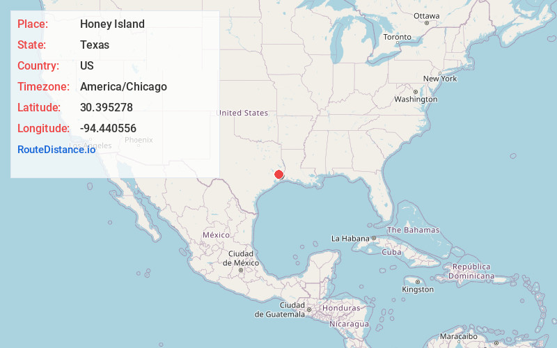 Map of Honey Island