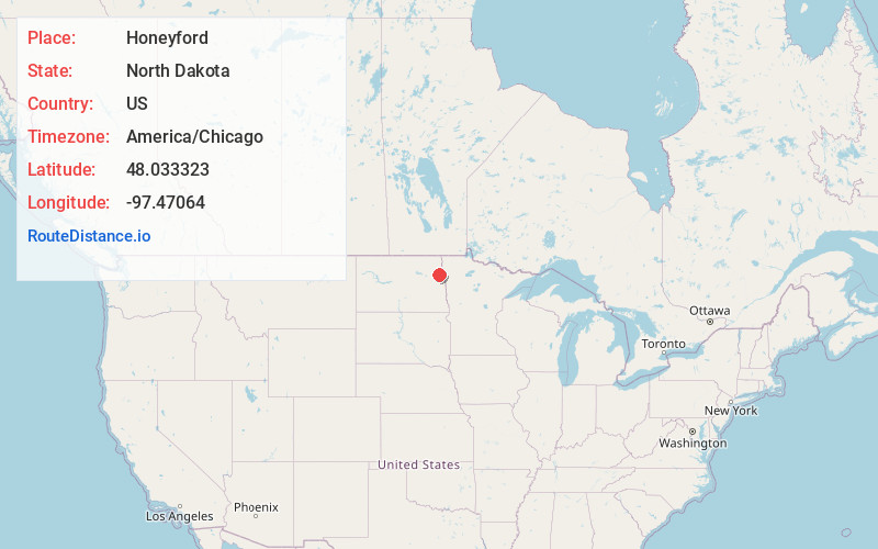 Map of Honeyford